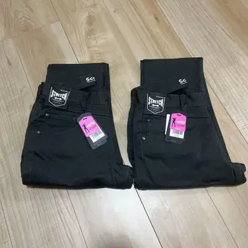 Scot.Inc 2개 세트 니트 라이크 슬림 카고 팬츠 작업복