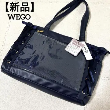 새상품 WEGO 레이스업 이타백 네이비 택 포함 덕질 사다리 리본