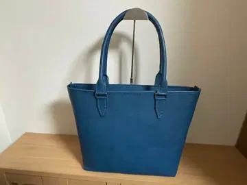 065. 토트백 블루 소가죽 A4 사이즈 핸드메이드