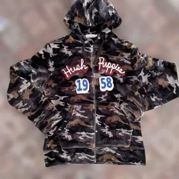 Hush Puppies 카모 패턴 후드티 M 사이즈