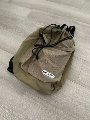 OUTDOOR 백팩 베이지 냅색 cordura