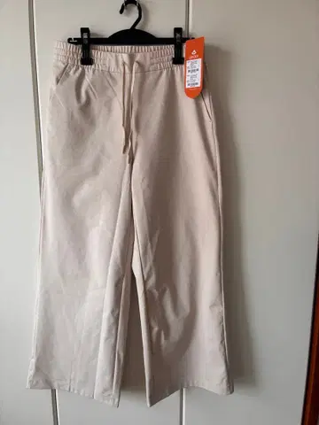 andar Airy Fit 속기모 와이드 팬츠 숏 파스텔 베이지