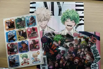 히로아카 미도리야 이즈쿠 바쿠고 카츠키 양면 코스터 클리어 케이스 스티커