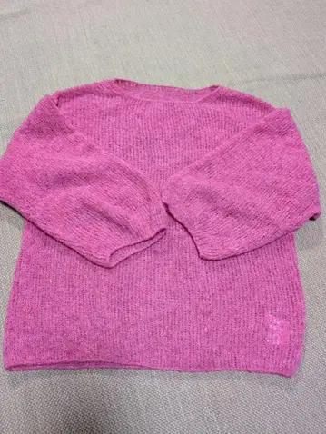 HIYORY 핑크 긴팔 니트 스웨터