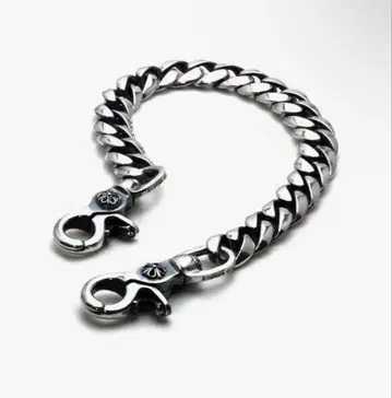 스테인리스 스틸 지갑 체인 실버