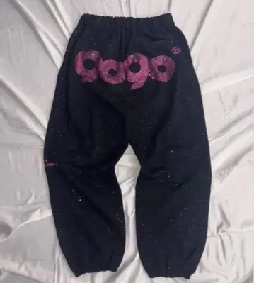 9090girl 핑크 라메 스웨트 팬츠