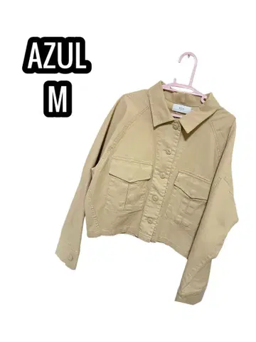 아즐 자켓 겉옷 캐주얼 심플 가슴 포켓 코튼 혼방 M