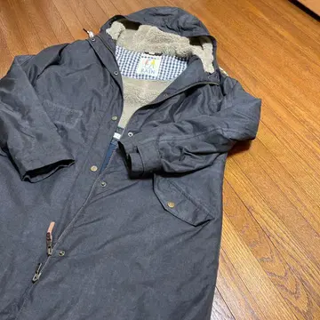 이노센트 발수 후드 부착 코트