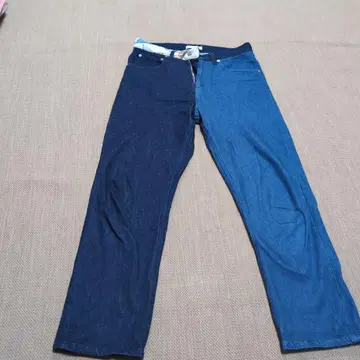 TSURUGI CHISAI 투톤 데님 팬츠 3회 착용