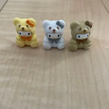 헬로키티 곰 인형옷 피규어 레트로 레어