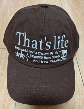 That's life 캡 brown 프리 사이즈