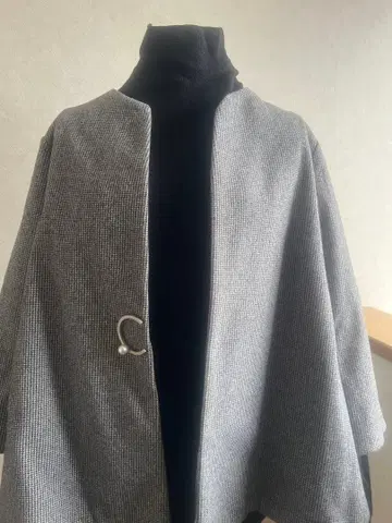 노카라 체크 자켓