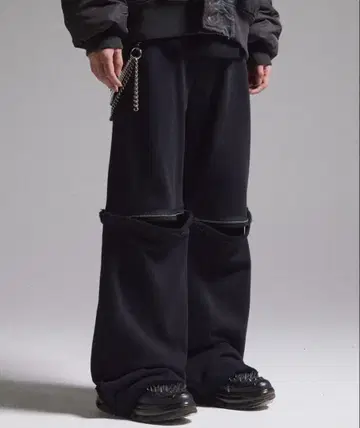 [ 완전 미사용 미개봉 최신 ] GRANCY 지퍼 디자인 스웨트 팬츠