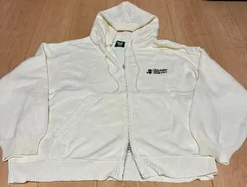 That's life 니트 더블 집업 후드티 아이보리 사이즈 S