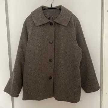 무인양품 울 혼방 코트 L 사이즈 브라운