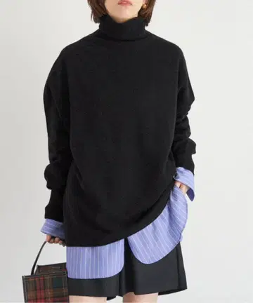 IENA Fine 뉴질랜드 울 하이넥 풀오버