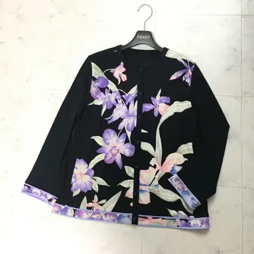 최근 새상품급 LEONARD 레오나르 칸칸 스트레치 가디건 42