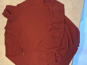 EDIFICE 버건디 터틀넥 긴팔