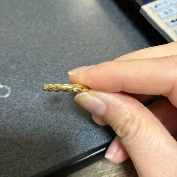 트위스트 디자인 오픈 반지