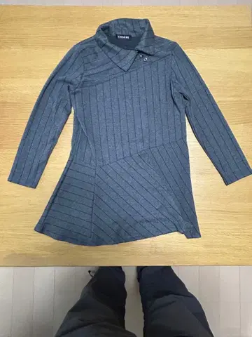 KANSAI BIS 그레이 긴팔 튜닉