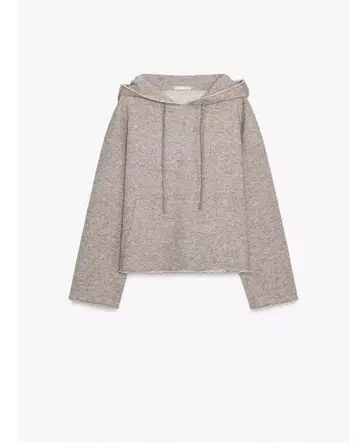 ZARA 베이지 니트 후드티 L