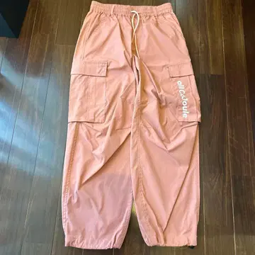 allCaJoule 카고 팬츠 핑크 워크 팬츠 남녀 공용