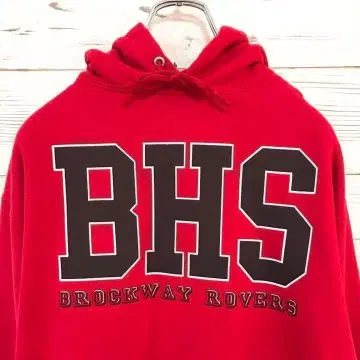 [JERZEES] 후드티 M 빅 로고 레드 빅 로고 빨간색 P360