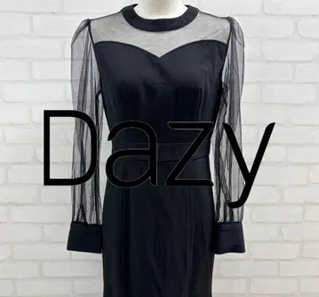 새상품급 Dazy 블랙 시스루 원피스