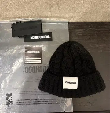 NEIGHBORHOOD 케이블 니트 캡 네이버후드 비니