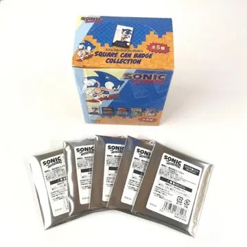 전 5종 소닉 더 헤지혹 스퀘어 캔뱃지 컬렉션 BOX