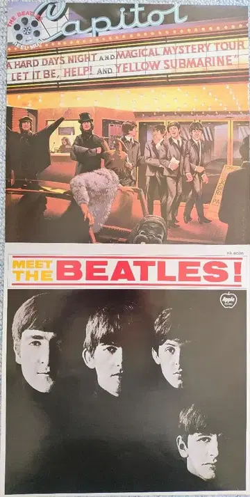 (레어) 더 비틀즈 The Beatles 판촉용 포스터 2장 세트