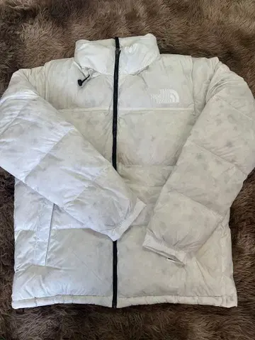THE NORTH FACE XL 화이트 다운 재킷