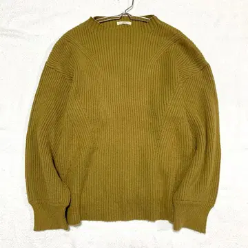 [ 아이템즈 ] 하이넥 리브 풀오버 니트 긴팔 심플 F