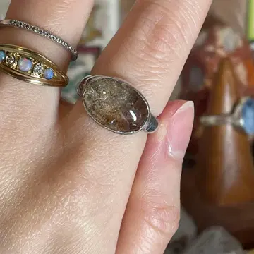 핸드메이드 실버925 실버 반지 가든 쿼츠