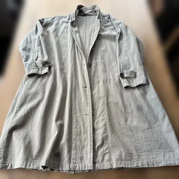 앤티크 cotton 얇은 소재 코트 베이지