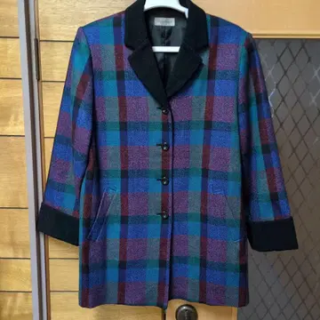 Mont Foret 멀티 컬러 체크 테일러드 자켓