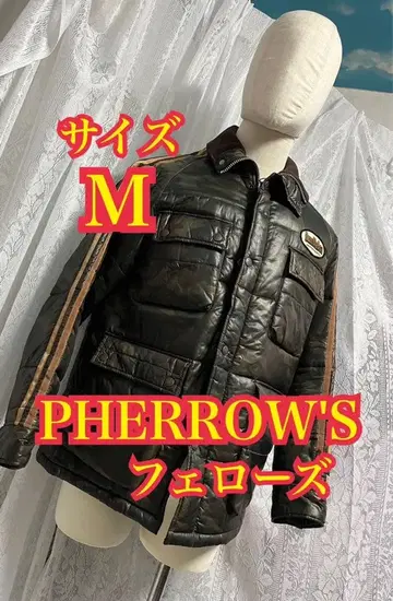 PHERROW'S 페로우즈 패딩 자켓 블루종 카모플라주 카모플라쥬 M