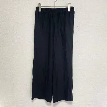 HONEYSUCKLE ROSE 린넨 혼방 이지 팬츠 블랙 S 사이즈