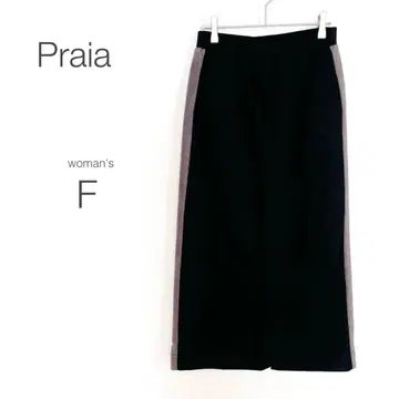 [프라이아] 롱 스커트 하이웨스트 사이드 라인 가을/겨울 슬릿 슬림