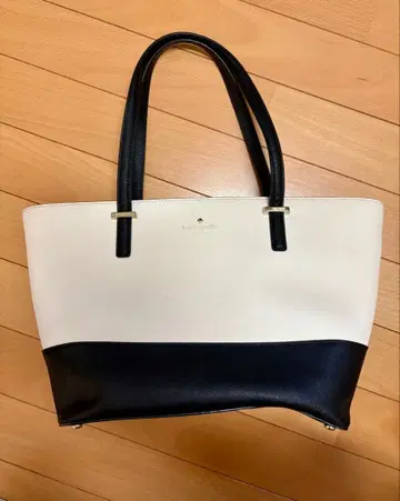 케이트 스페이드 토트백 화이트/블랙