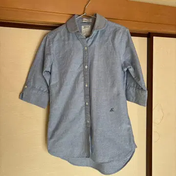 MADISON BLUE 라이트 블루 5부 소매 셔츠