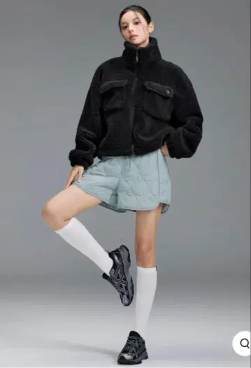 XEXYMIX 쉘파이 하이넥 점퍼 오버사이즈 M