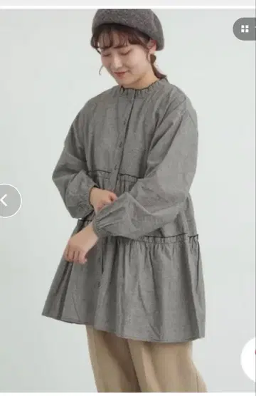 사만사 모스모스 패턴 모듬 티어드 프릴 튜닉 sm2