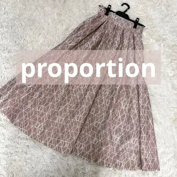 proportion 핑크 플레어 스커트 S 사이즈