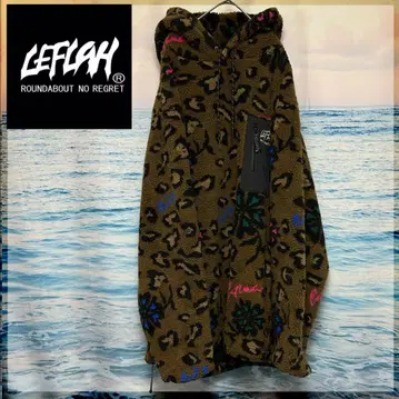 LEFLAH 레오파드 무늬 후드티 XXL