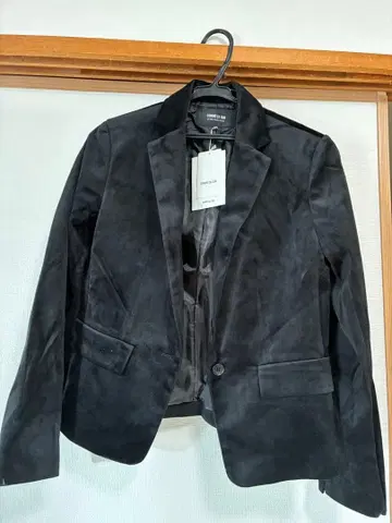 COMME CA ISM 벨로아 자켓 여성용 블랙 9호