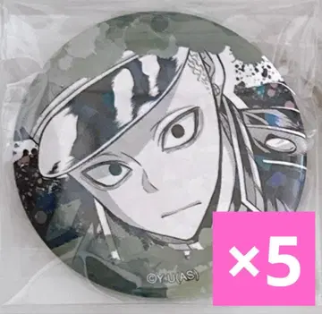 도겐 안키 홀로그램 캔뱃지 히루누마 5점