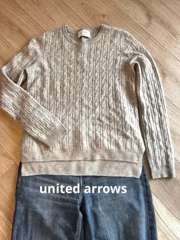 united arrows 캐시미어 니트 38