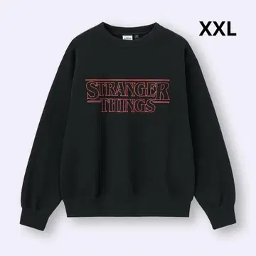 스트레인저 싱스 블랙 맨투맨 XXL 완판템