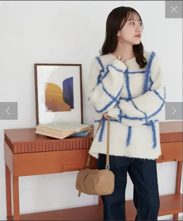 디스코트 [ 보기 좋은 / 손세탁 가능 ] 체크 무늬 풀오버